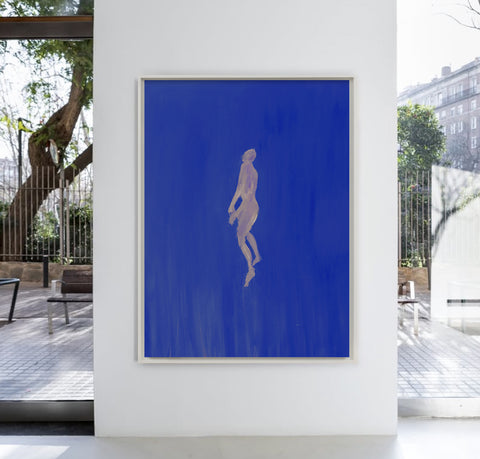 in the blue