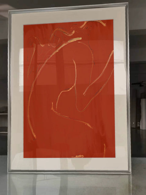 red outline