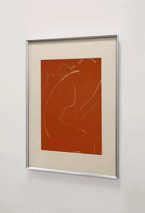 red outline